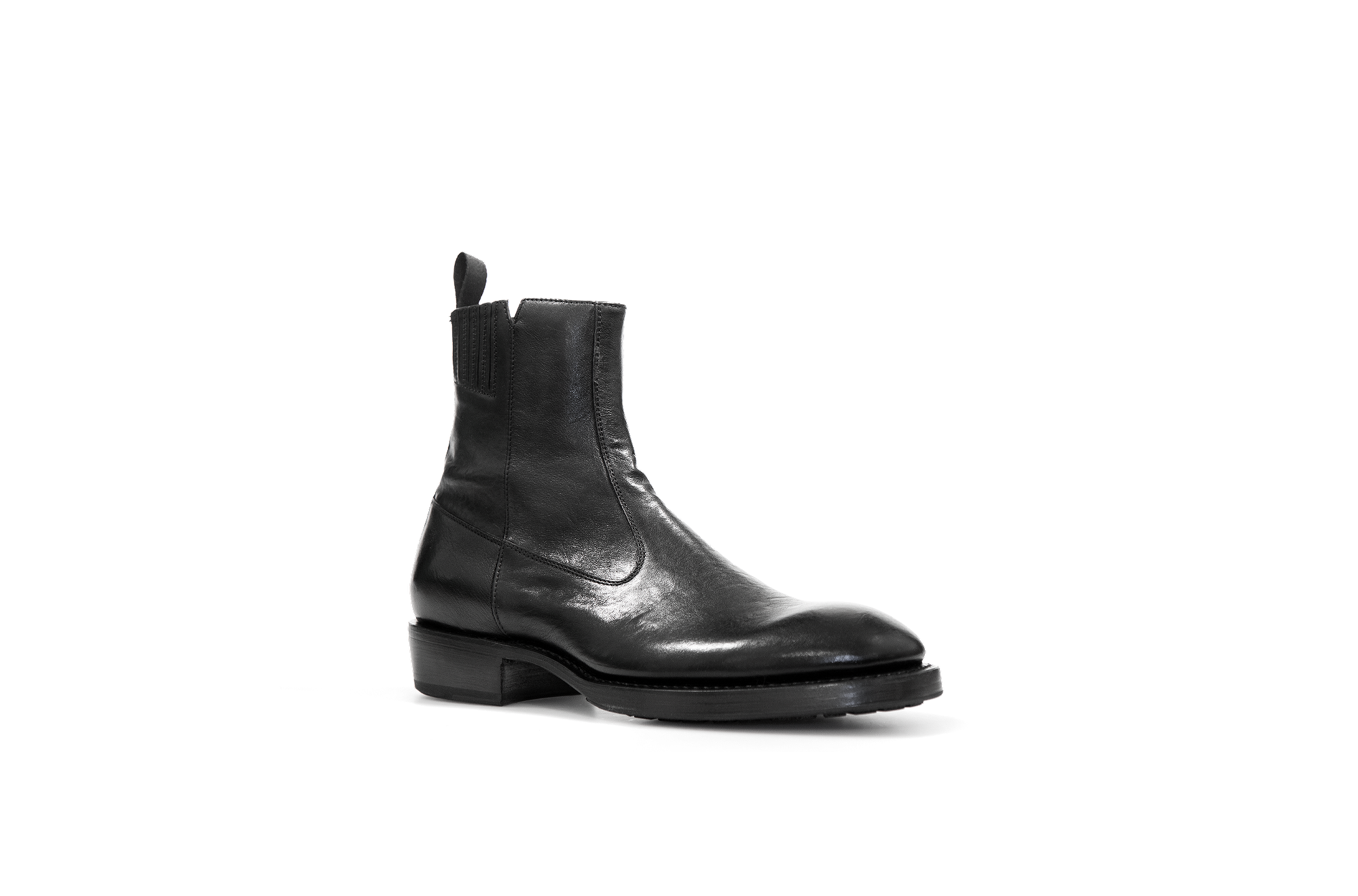 Axwell Black Cangaroo Leather Zipper Boots – Project TWLV Axwell Black Cangaroo Leather Zipper Boots – Project TWLV