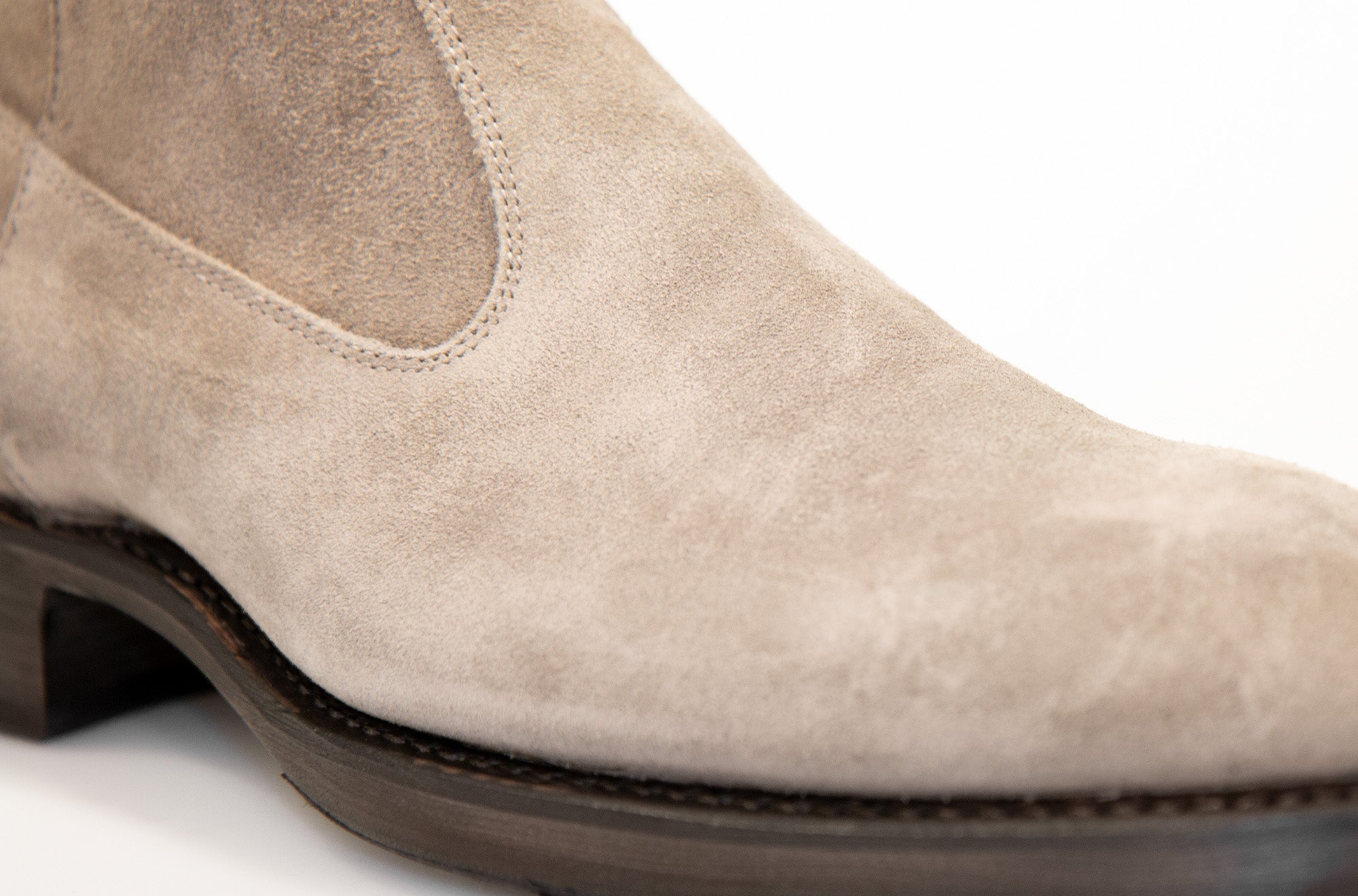 Axwell Sand Suede Leather Zipper Boots