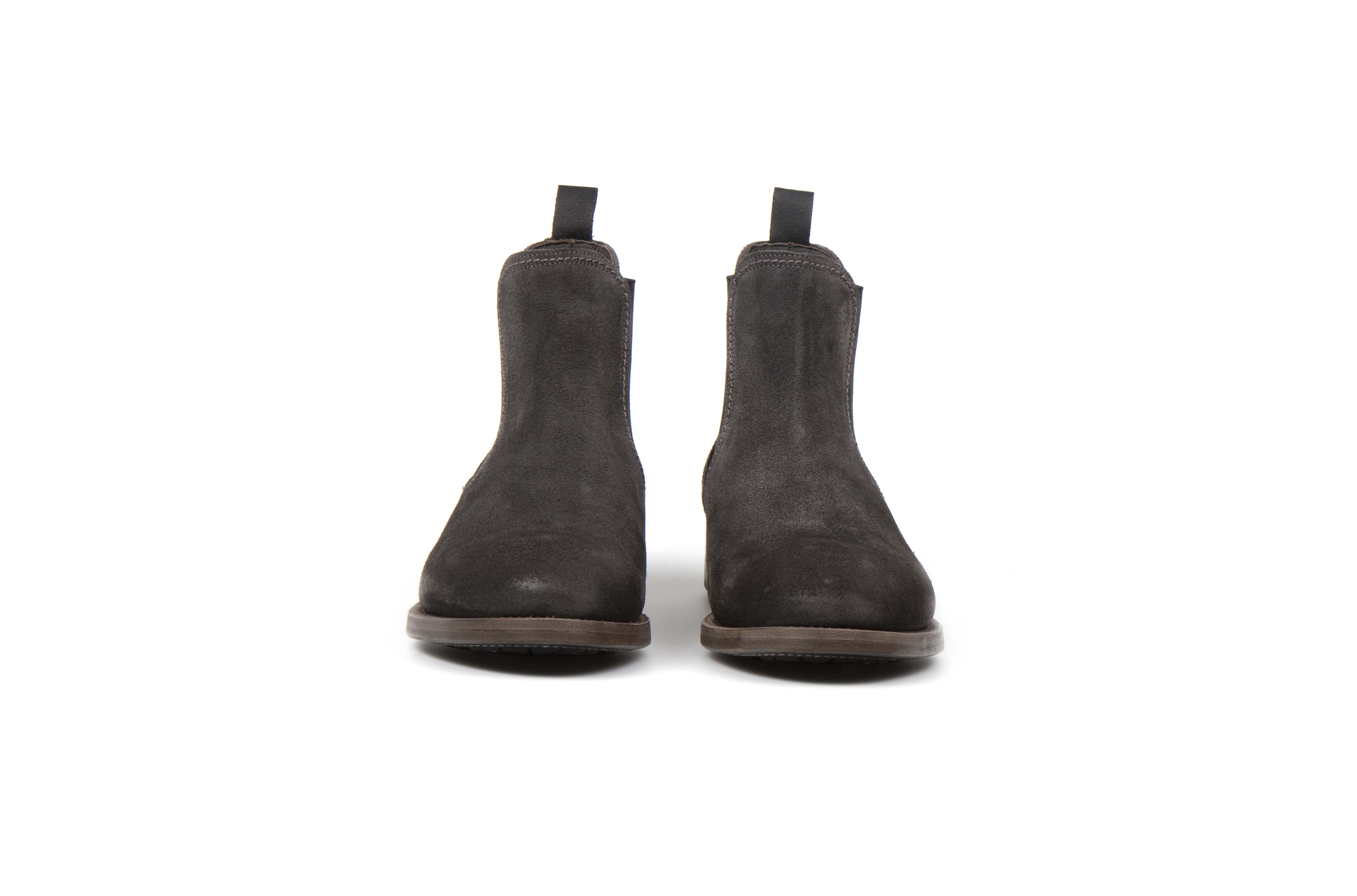 Hanoi Antracite Suede Leather Chelsea Boots