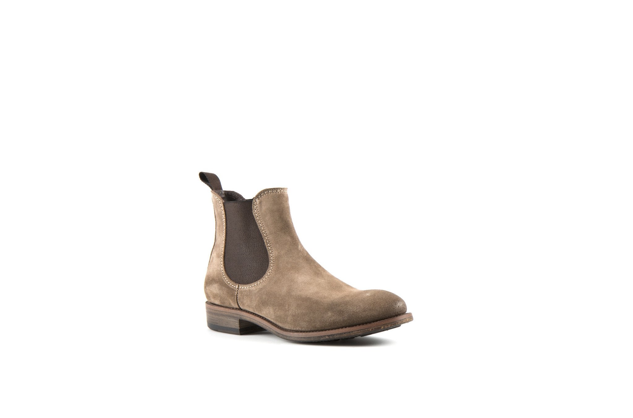Hanoi Sand Suede Leather Chelsea Boots