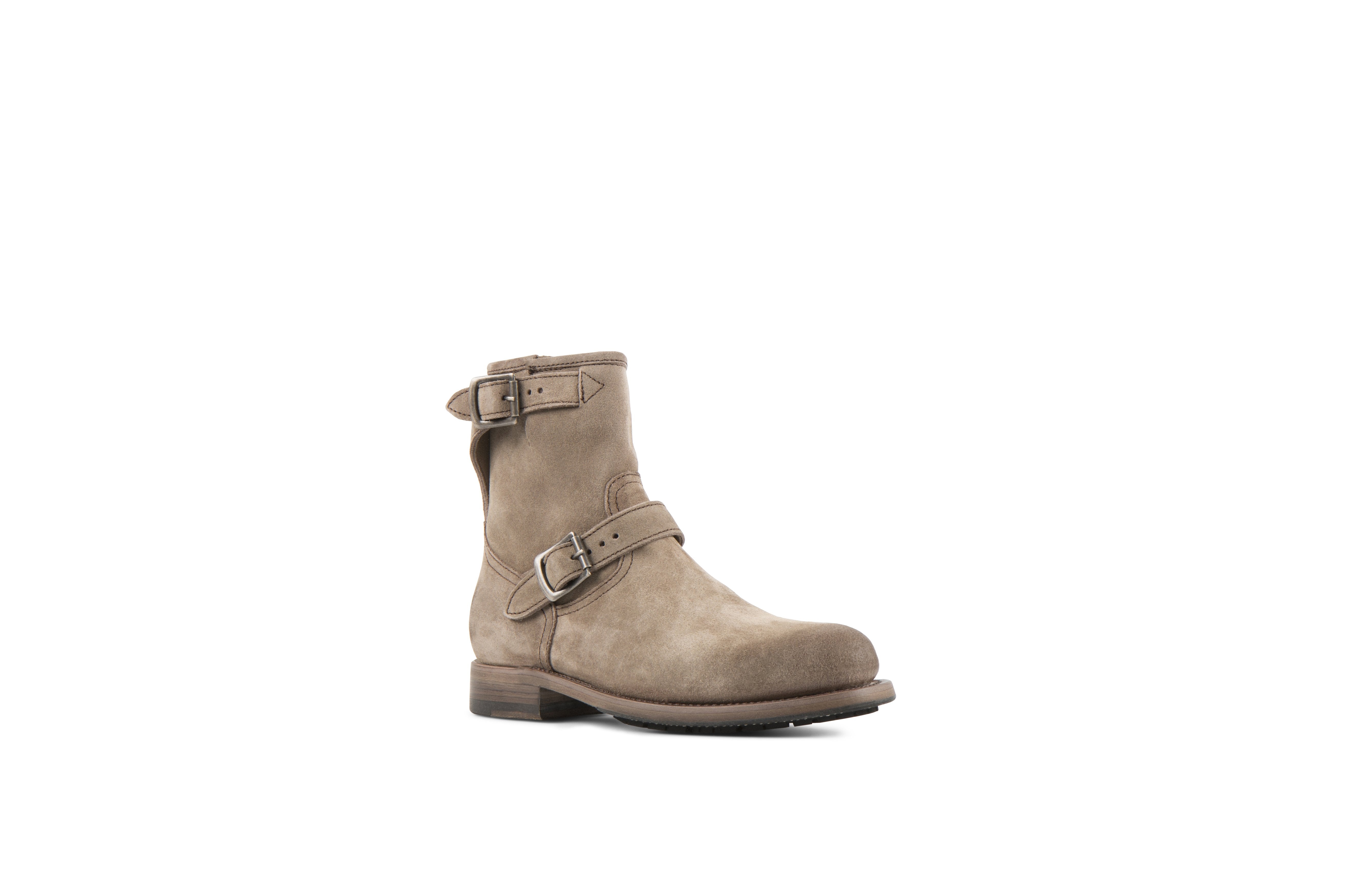 Lowrider Sand Suede Leather Rock Boots