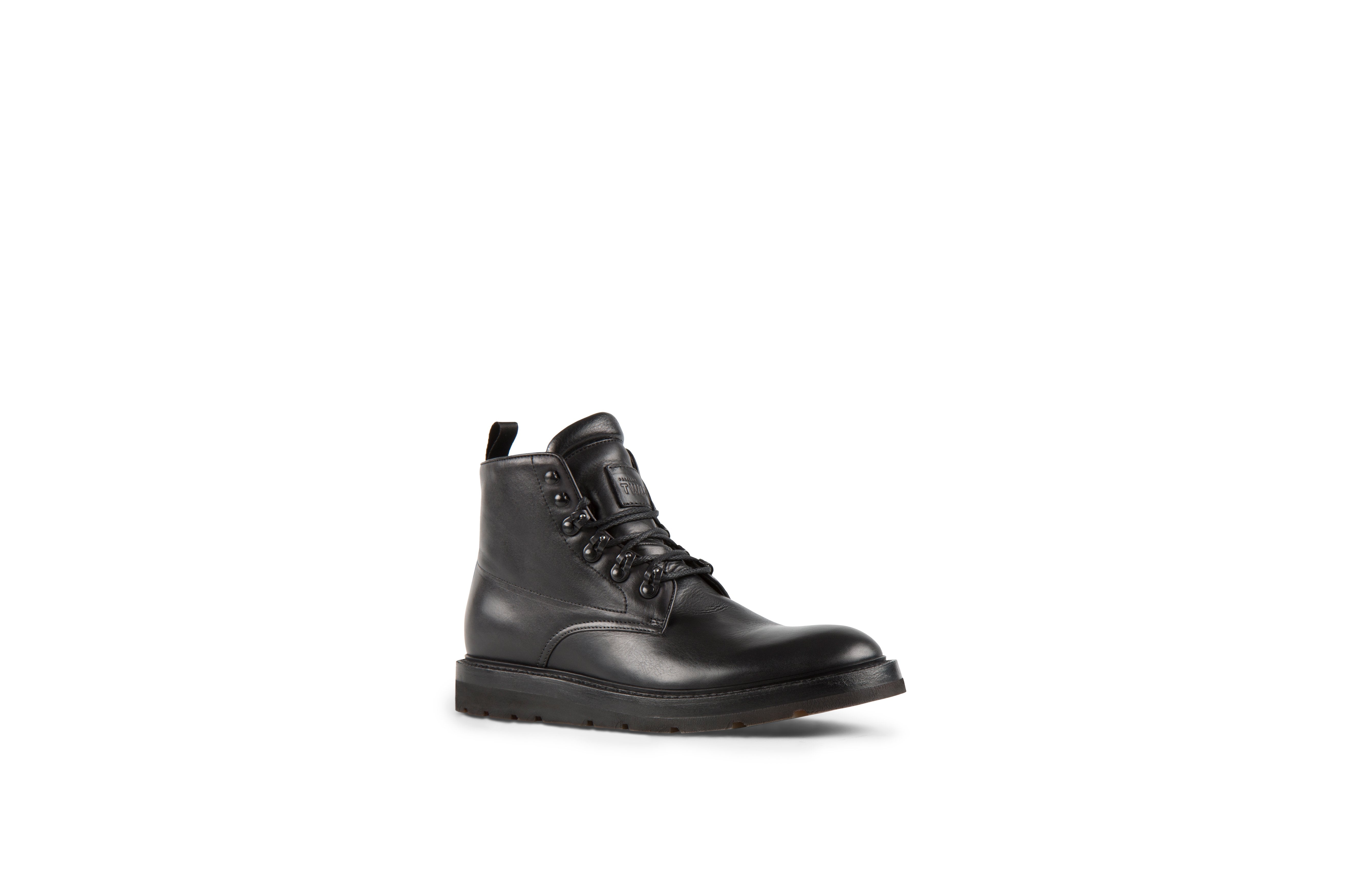Play Black Cordovan Leather Balmoral Boots